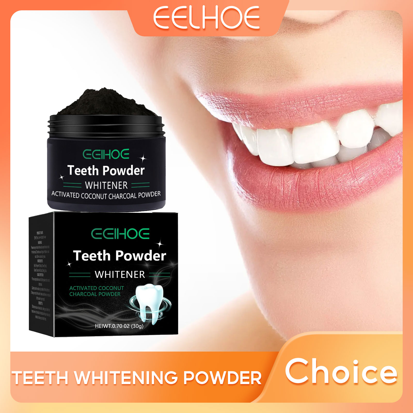 EELHOE Charcoal Powder for Tee - огляд і ціна Activated Charcoal Powder