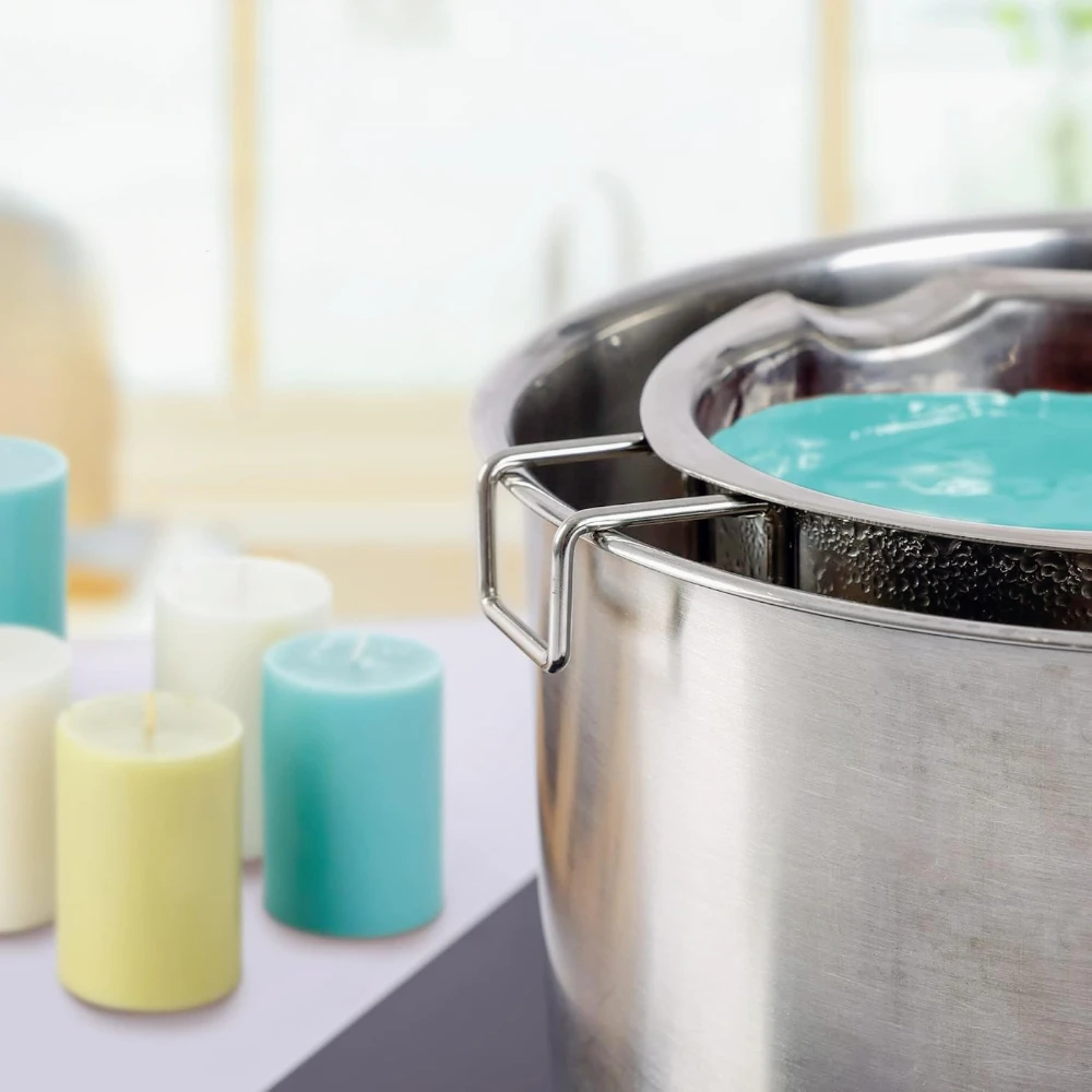 2Pcs Stainless Steel Wax Melti - огляд і ціна Soap Making Jar