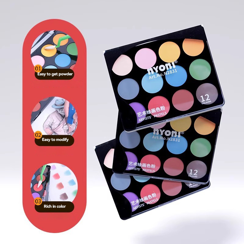 NYONI 12Colors Ultra Soft Arti - огляд і ціна Activated Charcoal Powder