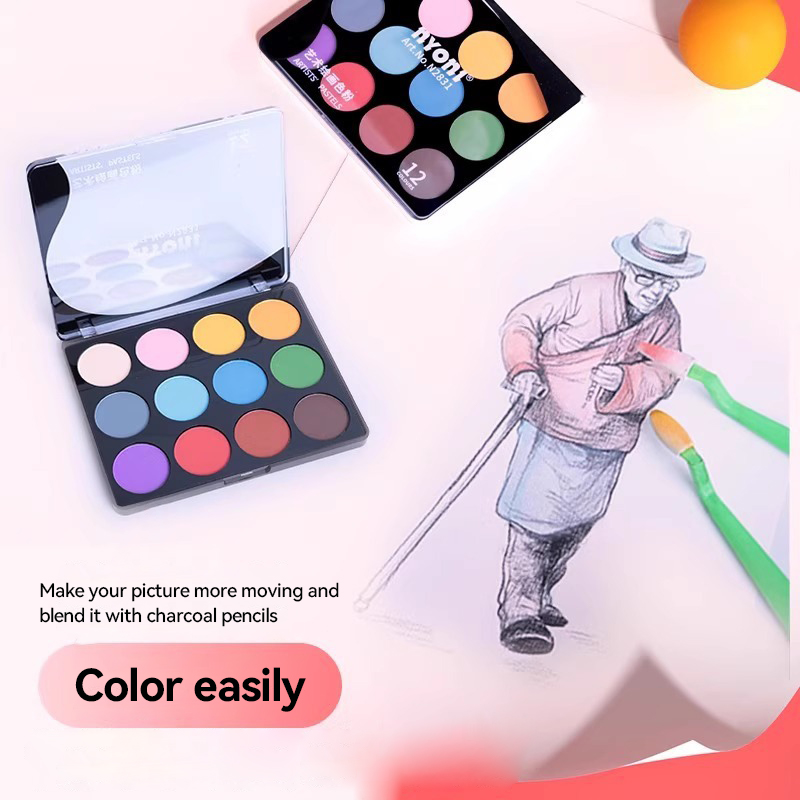 NYONI 12Colors Ultra Soft Arti - огляд і ціна Activated Charcoal Powder