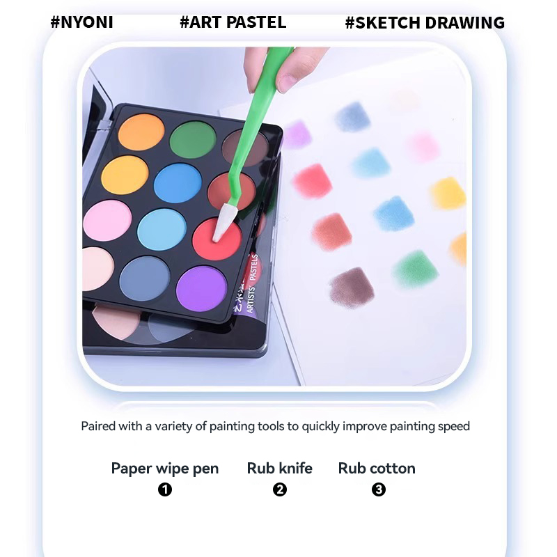 NYONI 12Colors Ultra Soft Arti - огляд і ціна Activated Charcoal Powder