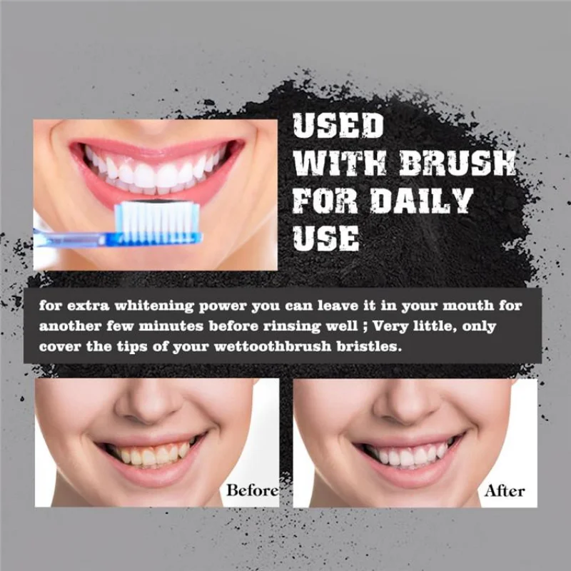 Food Grade Teeth Powder Charco - огляд і ціна Activated Charcoal Powder